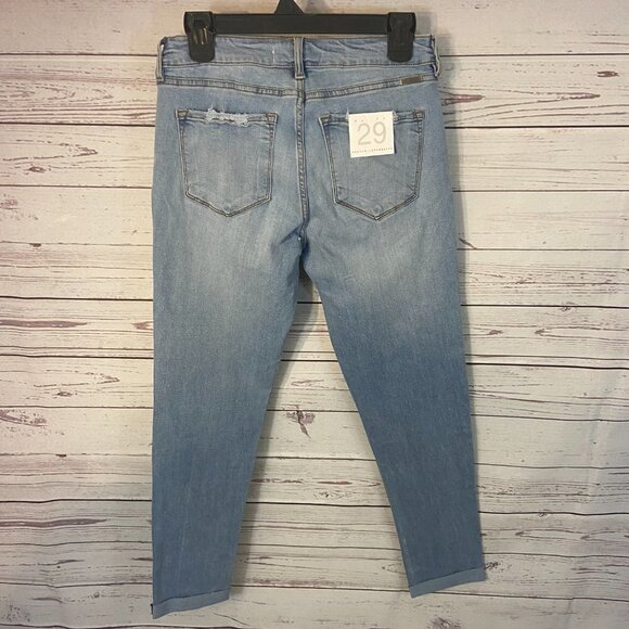 KanCan Women's Jeans Size 29 (28 x 26) Light Wash Mid Rise ELY1042L-SF NWT - Picture 3 of 9